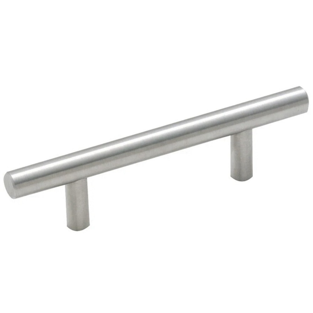 Amerock 5PK19010CSG9 PACK (5) Bar Pulls 3" Sterling Nickel CABINET DOOR Pulls‎